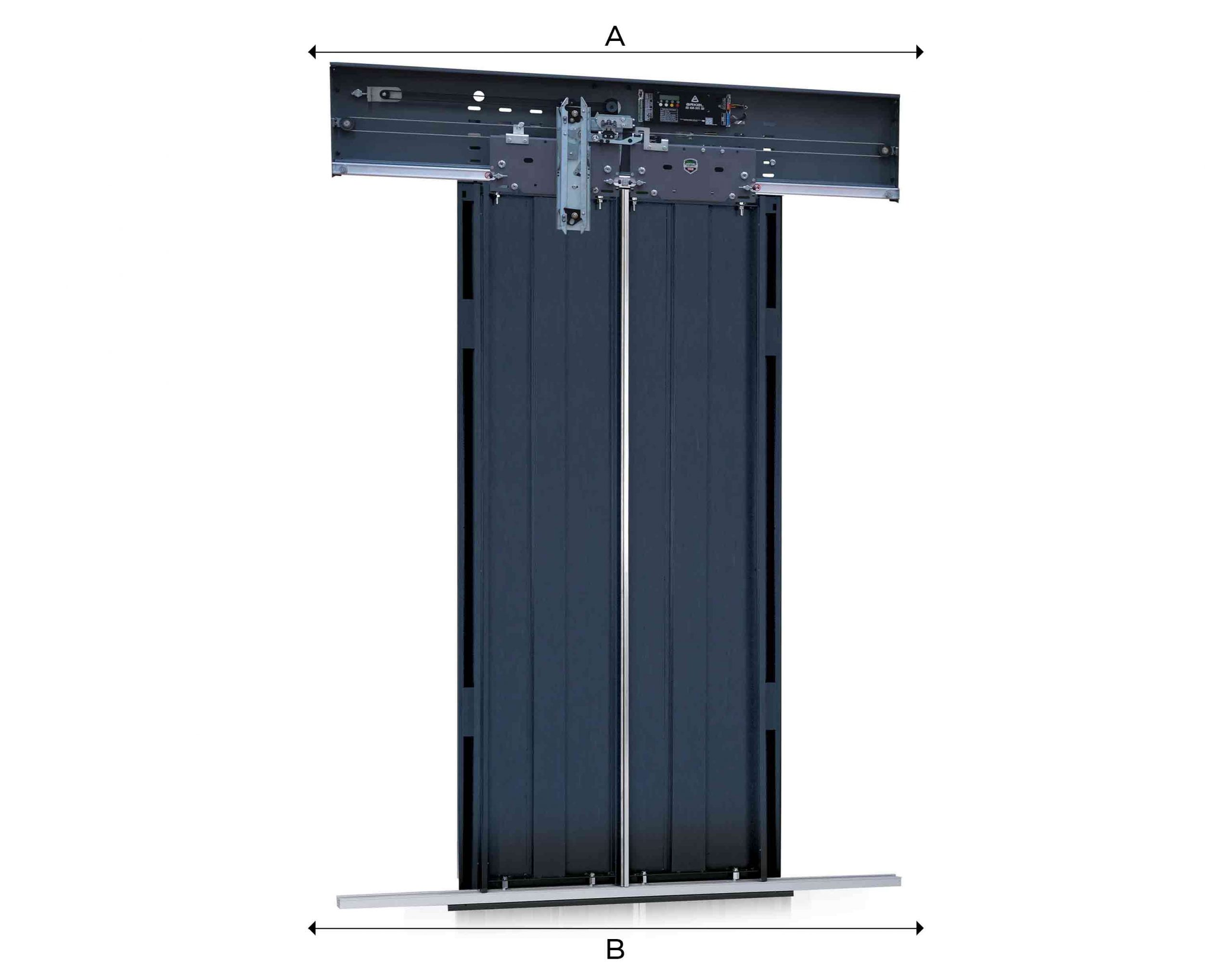 Central 2 Panel Brushless Car Door